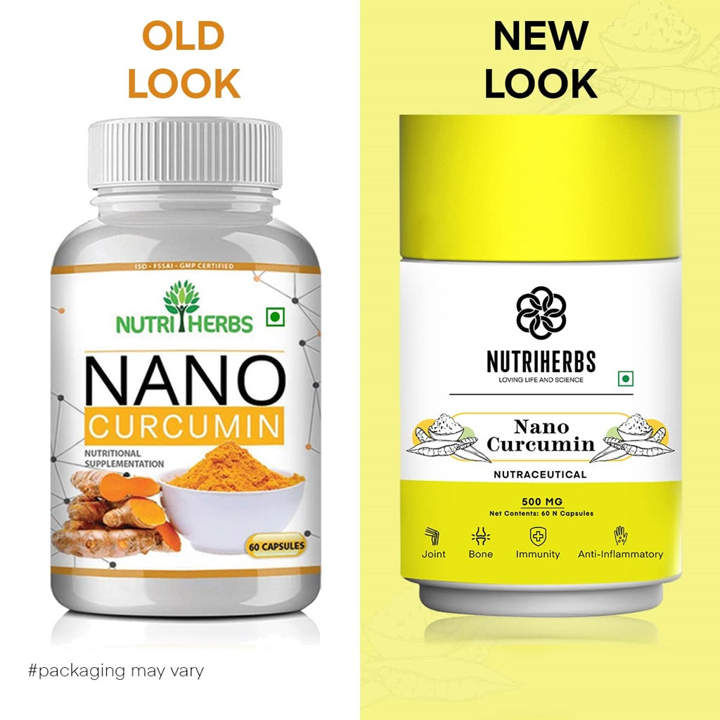 Nutriherbs Nano Curcumin Capsules - Swadesiicart