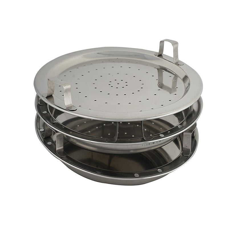 Kitchen Sandwich Bottom Multi kadai Idly Cooker Dhokla and Plate - Swadesiicart