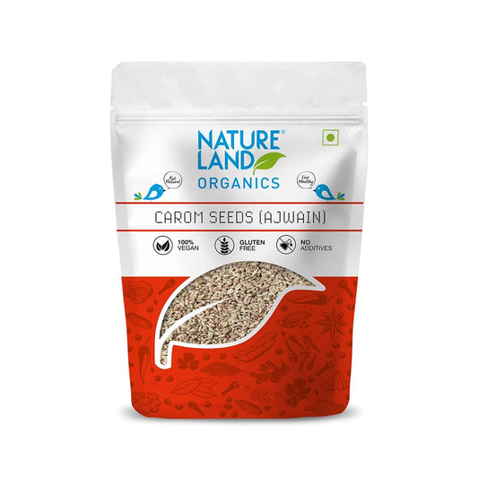 Nature Land Organics Carom Seeds (Ajwain) - Swadesiicart