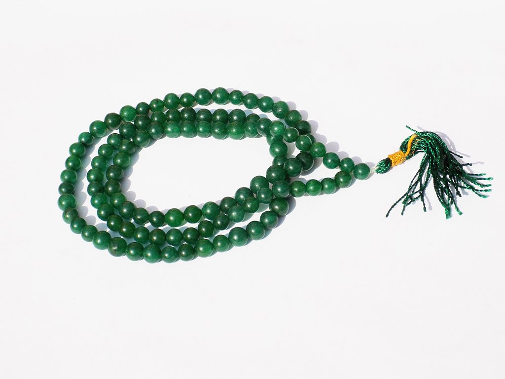 Kannssky Green Agate Hakik Japa Mala | Swadesiicart