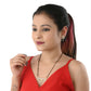 AanyaCentric Gold-Polished Mangalsutra with Pendant, 2 Pair Earrings