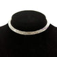 Silver-Toned Alloy Double Line Silver Choker Necklace - The Pari | Swadesiicart