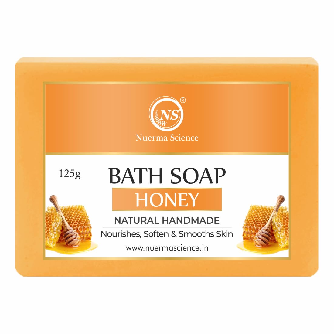 Nuerma Science Honey Bath Soap | Nourishes, Soften & Smoothes Skin | Swadesiicart