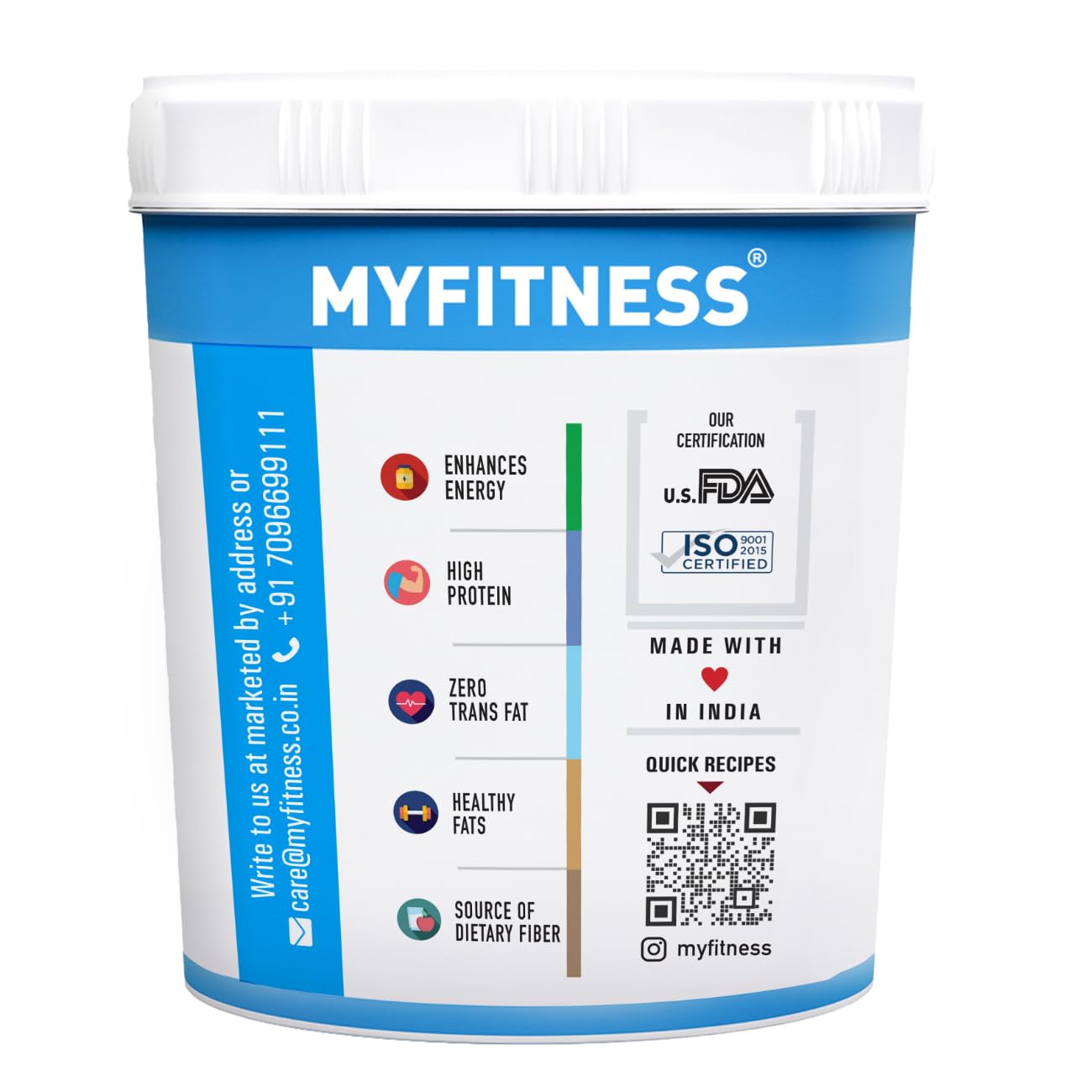 Myfitness Chocolate Peanut Butter (Crunchy) - Swadesiicart
