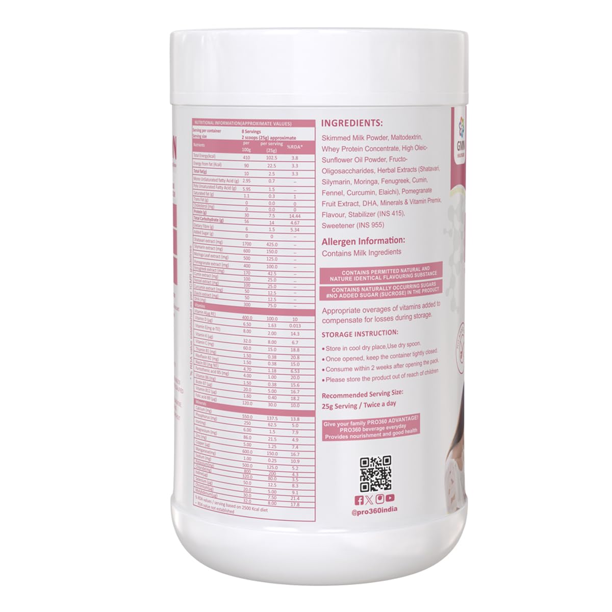 Pro360 Lacton Protein Powder | Swadesiicart