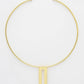 NVR Women Gold-Polished Circular Choker Necklace | Swadesiicart