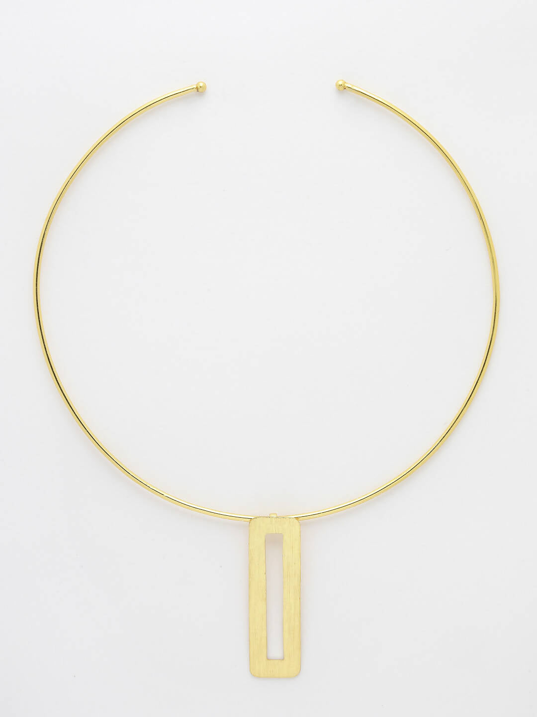 NVR Women Gold-Polished Circular Choker Necklace | Swadesiicart