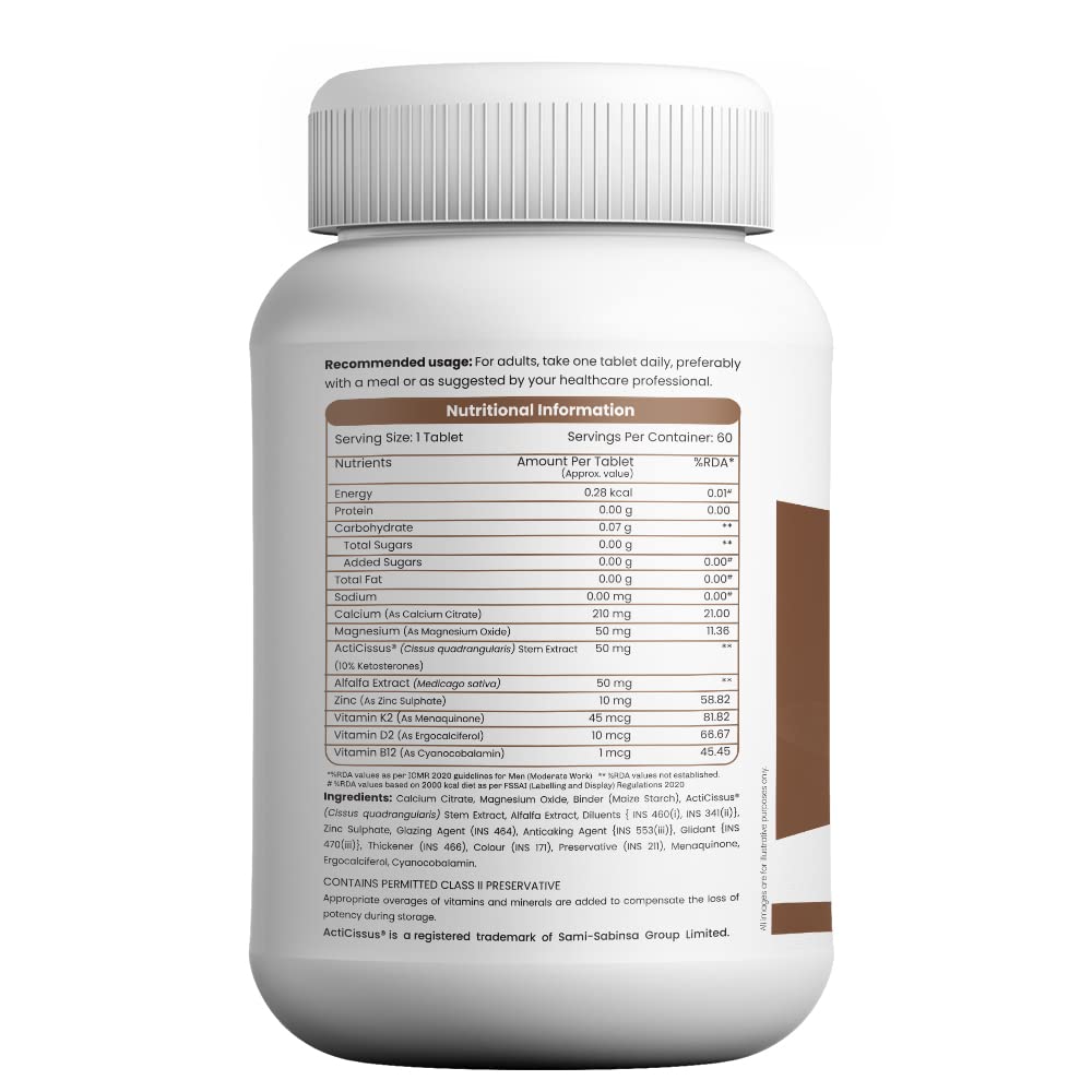 Onelife Bone Bliss Calcium Tablets - Swadesiicart