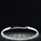 Silver-Toned Alloy Double Line Silver Choker Necklace - The Pari | Swadesiicart