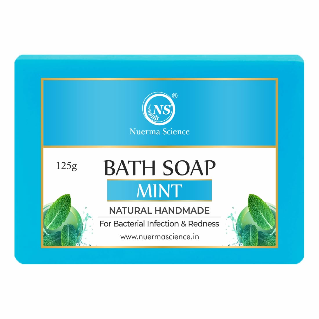 Nuerma Science Mint Bath Soap | For Bacterial Infection & Redness | Swadesiicart