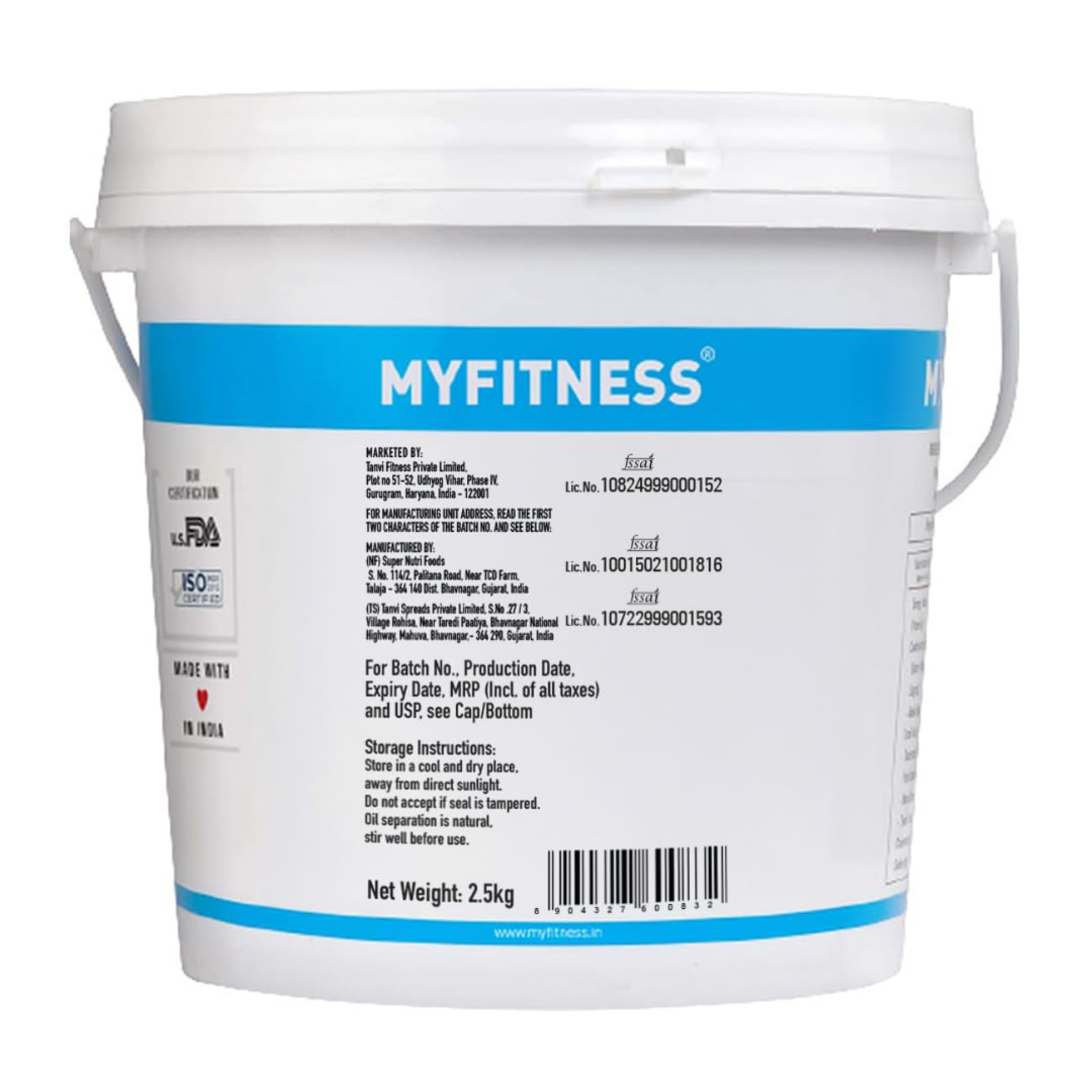 Myfitness Chocolate Peanut Butter (Crunchy) - Swadesiicart