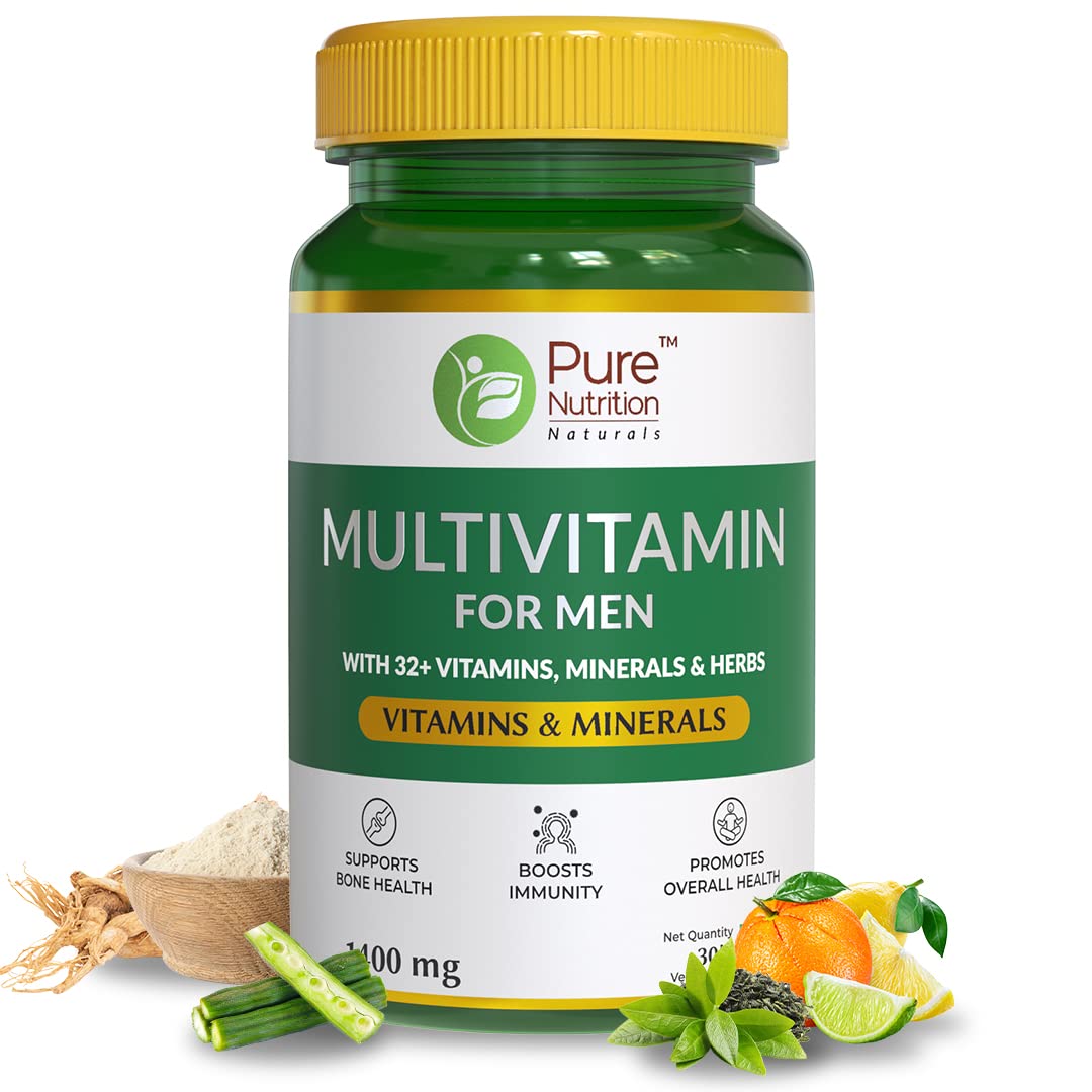 Pure Nutrition Multivitamin For Men Veg Tablets | Swadesiicart