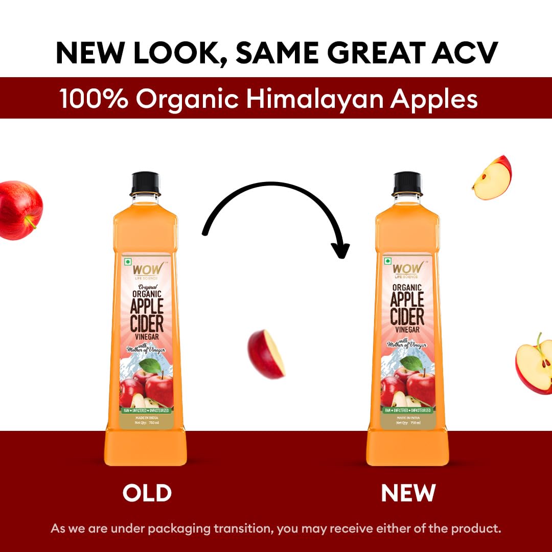Wow Life Science Apple Cider Vinegar - Swadesiicart