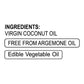 Patanjali Virgin Coconut Oil ingredients
