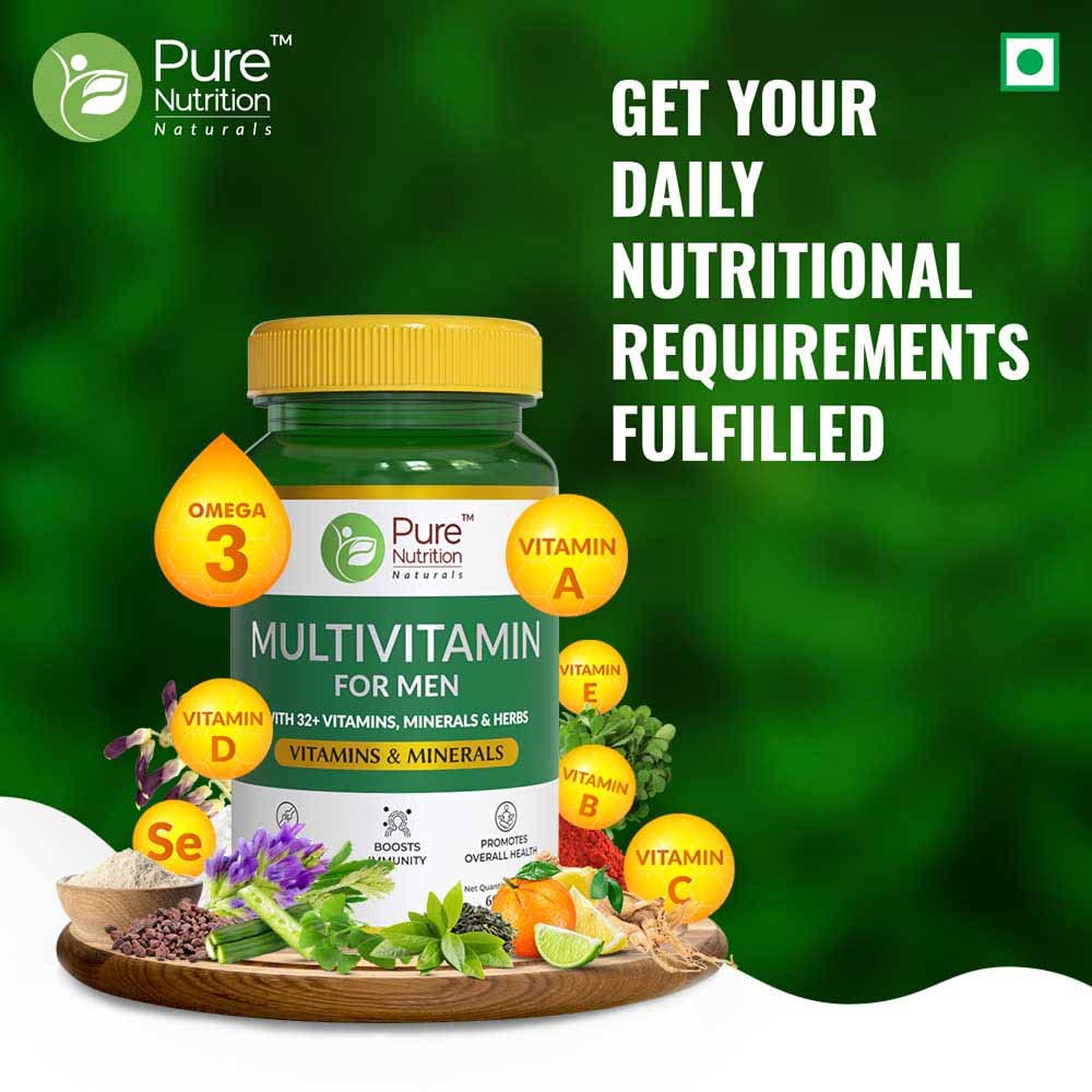 Pure Nutrition Multivitamin Tablets for Men - Swadesiicart