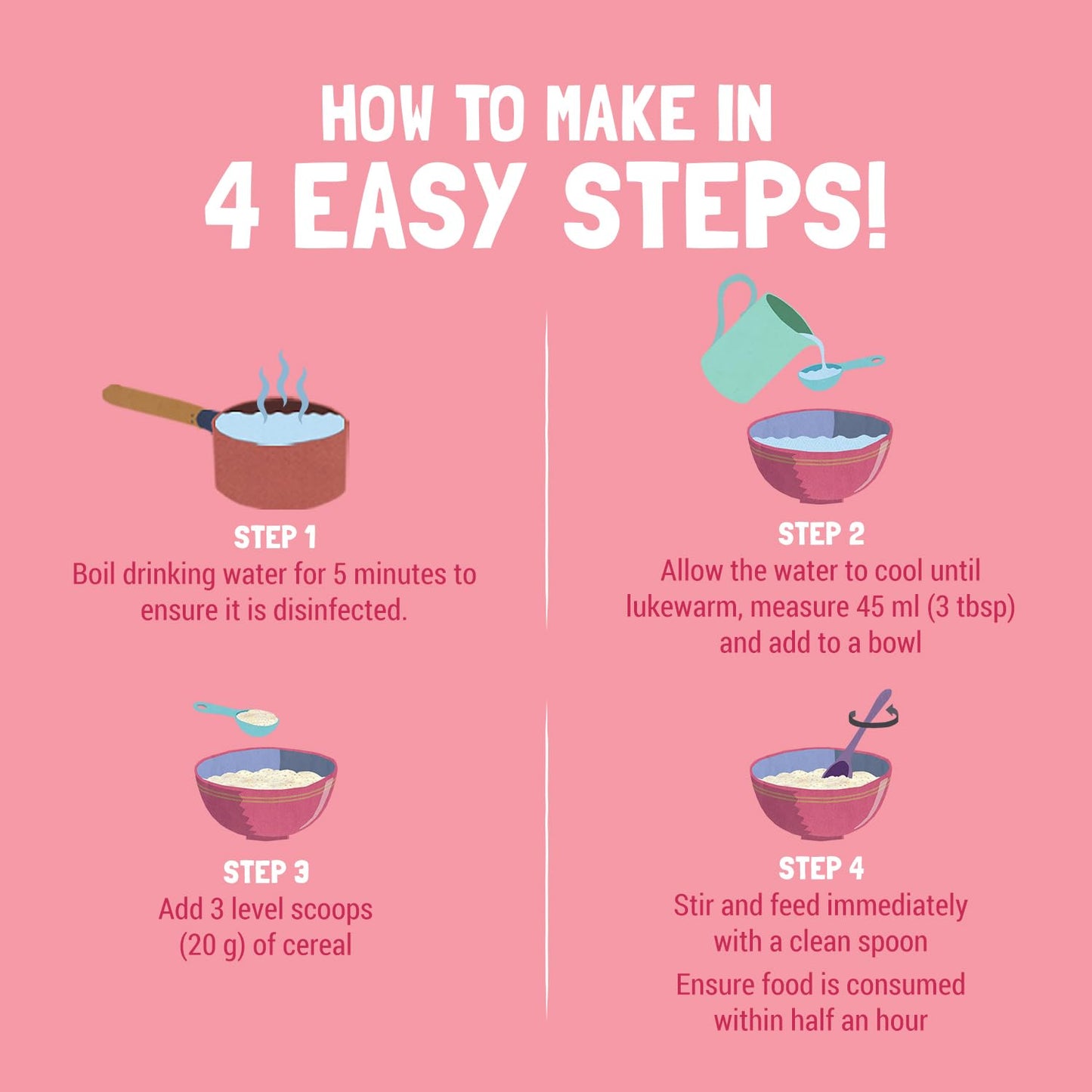 Slurrp Farm Instant Cereal With Ragi, Rice & Strawberry with Milk - Swadesiicart