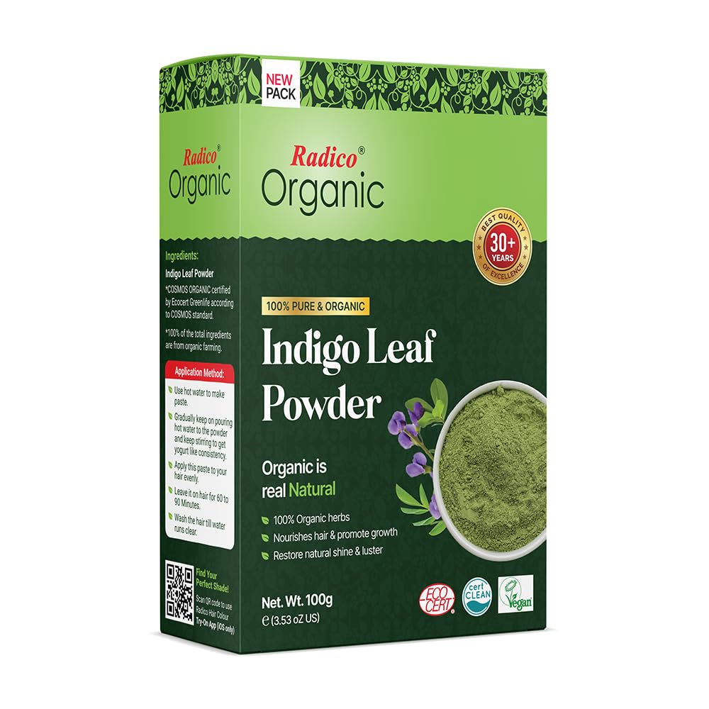 Radico Organic Indigo Leaf Powder Hair Color - Limited Time Offer