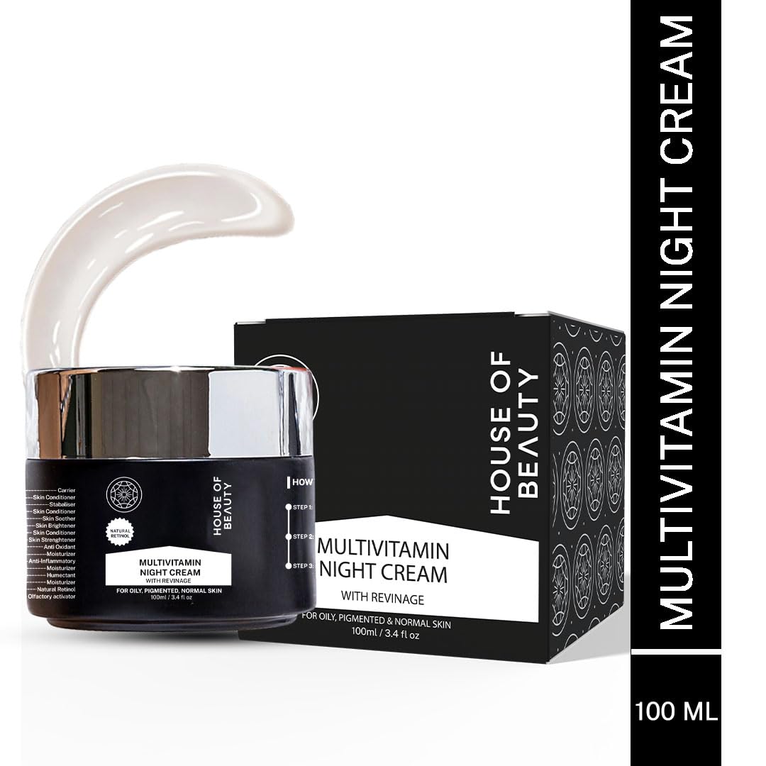 House Of Beauty Multivitamin Nourish Night Cream With Revinage For Face - Swadesiicart