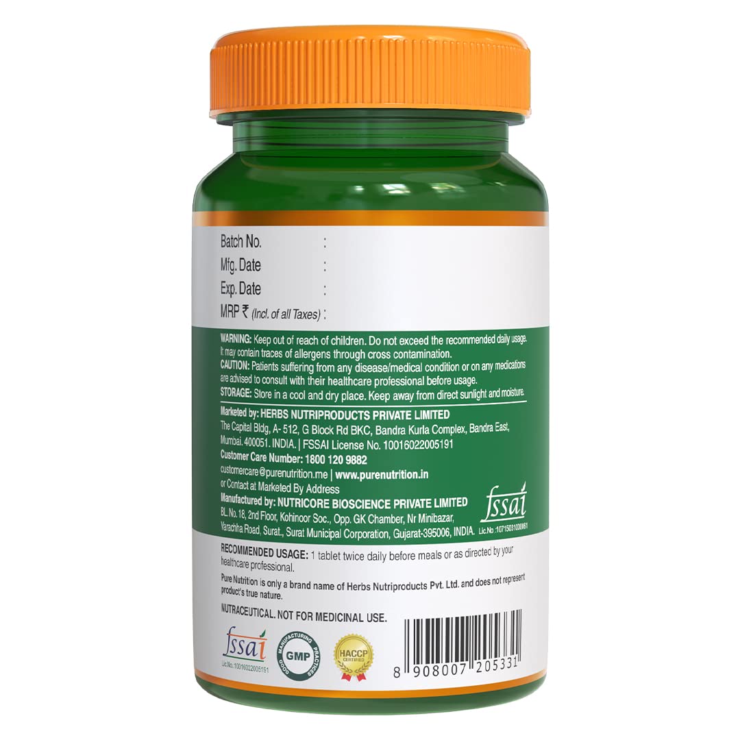 Pure Nutrition Naturals Milk Thistle Liver Detox Veg Tablets - Swadesiicart