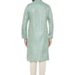 Manyavar Firoz Green Knee Long Full Sleeves Kurta and Payjama Set For Men | Swadesiicart