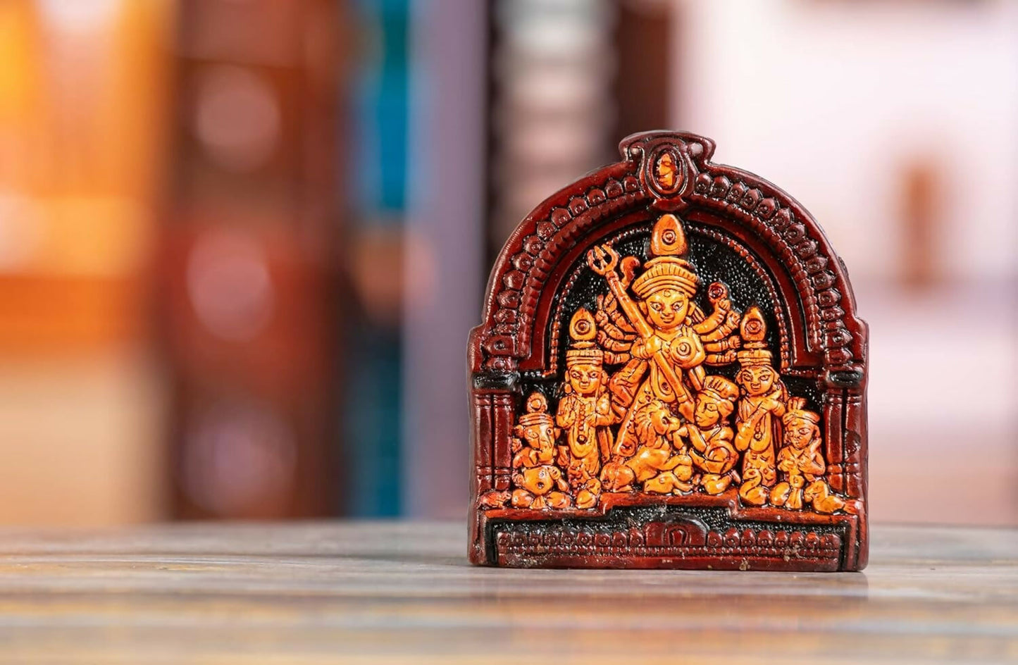 Haus Fabula Handcrafted Terracotta Goddess Durga Idol - Swadesiicart