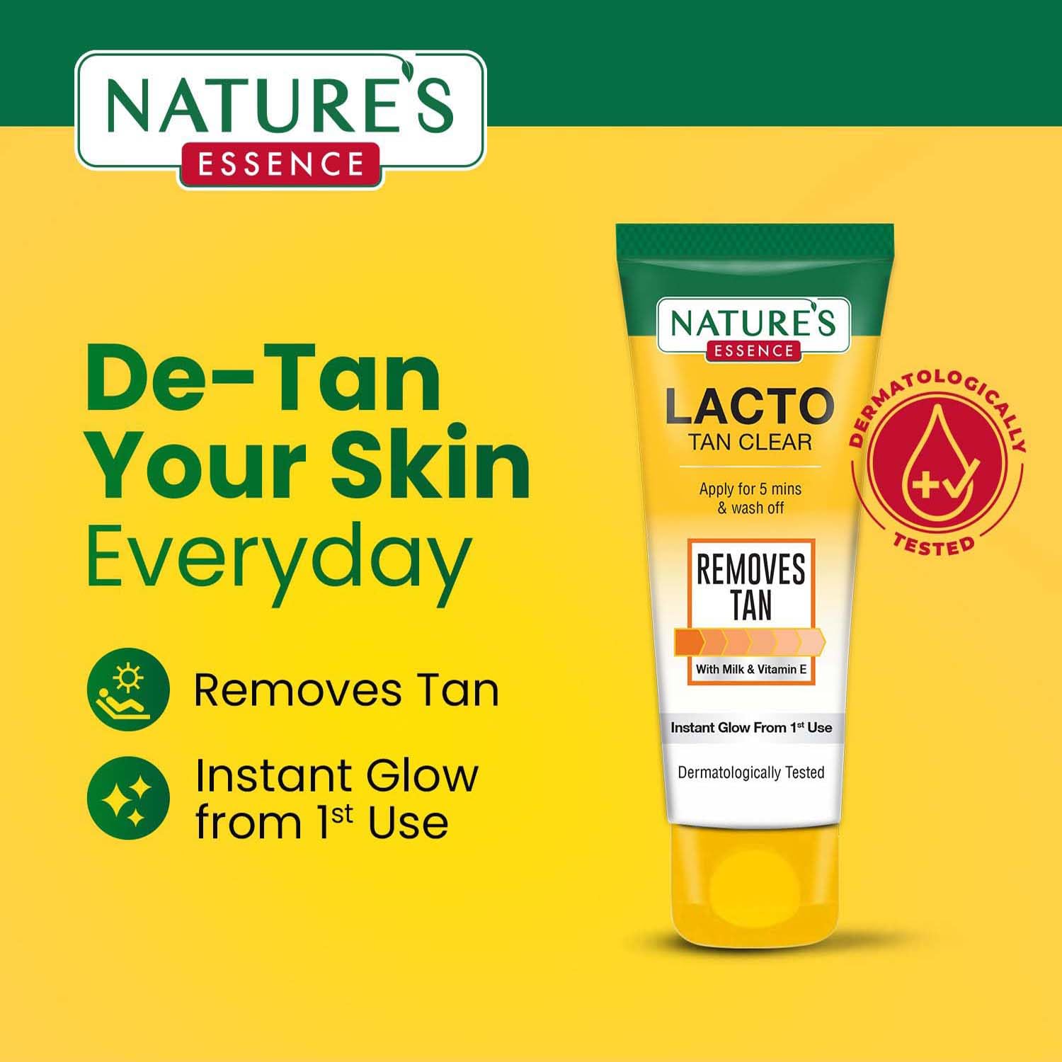 Nature's Essence Daily De-Tan Lacto Tan Clear - Swadesiicart