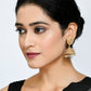 Mominos Fashion Johar Kamal Leaf Design Jhumka With Stone & Pearl - Swadesiicart