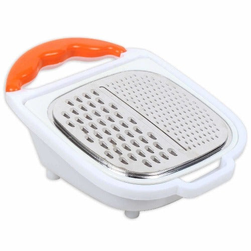 Stainless Steel / Onion/ Carrot Cutter with Container - Swadesiicart