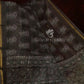 Slate Black And Grey Colour Print Design Semi Chanderi Saree By Gayathri Reddy Designer Studio | Swadesiicart