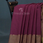 Dual Shades of Burgundy Pure Mangalgiri Cotton By Gayathri Reddy Designer Studio | Swadesiicart