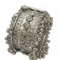 Tehzeeb Creations Women's Oxidised Afghani Style Bangle (Kadha) With Ghungroo - Swadesiicart