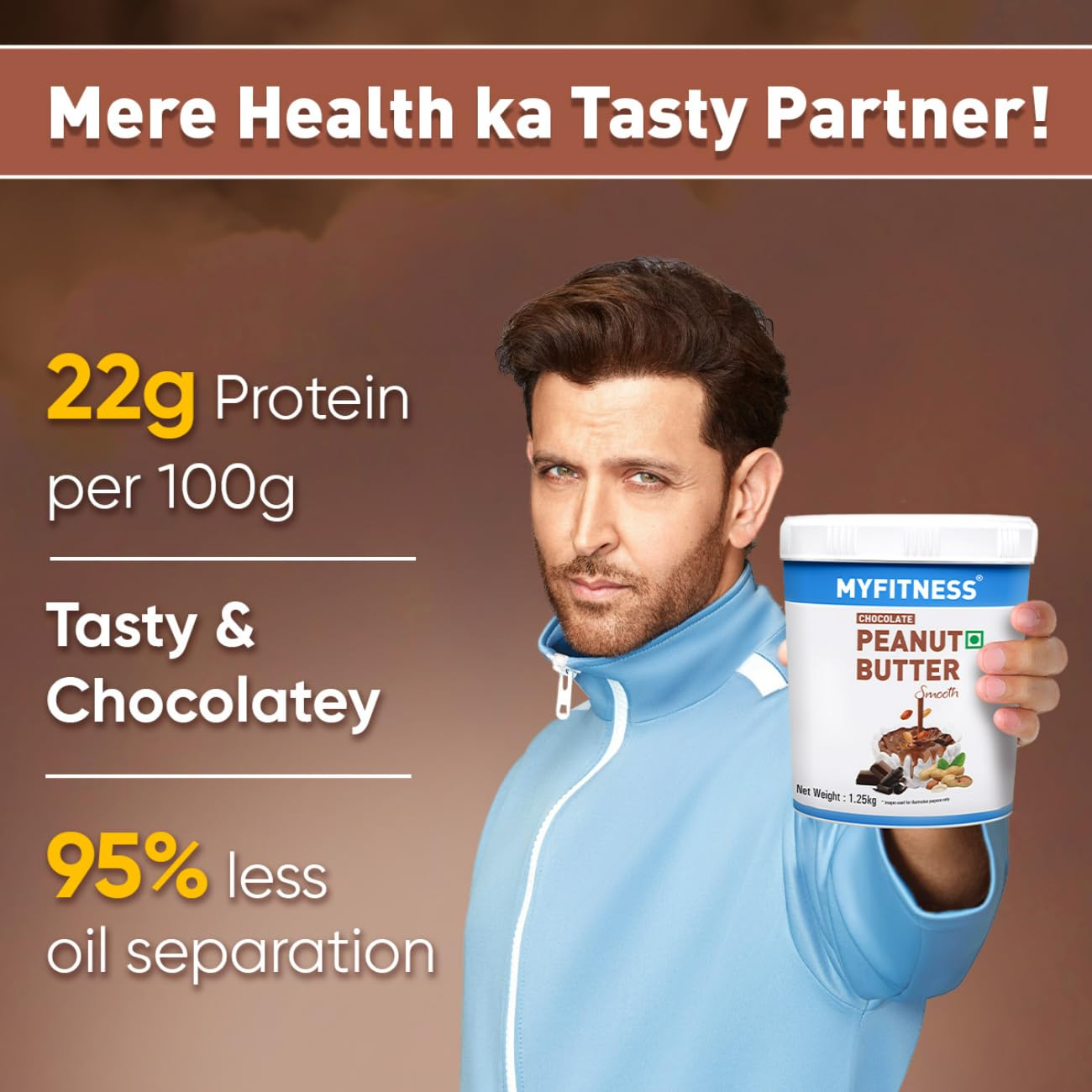 Myfitness Chocolate Peanut Butter (Crunchy) - Swadesiicart