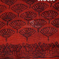 Yellow And Red Colour Block Print Semi Chanderi Saree By Gayathri Reddy Designer Studio | Swadesiicart