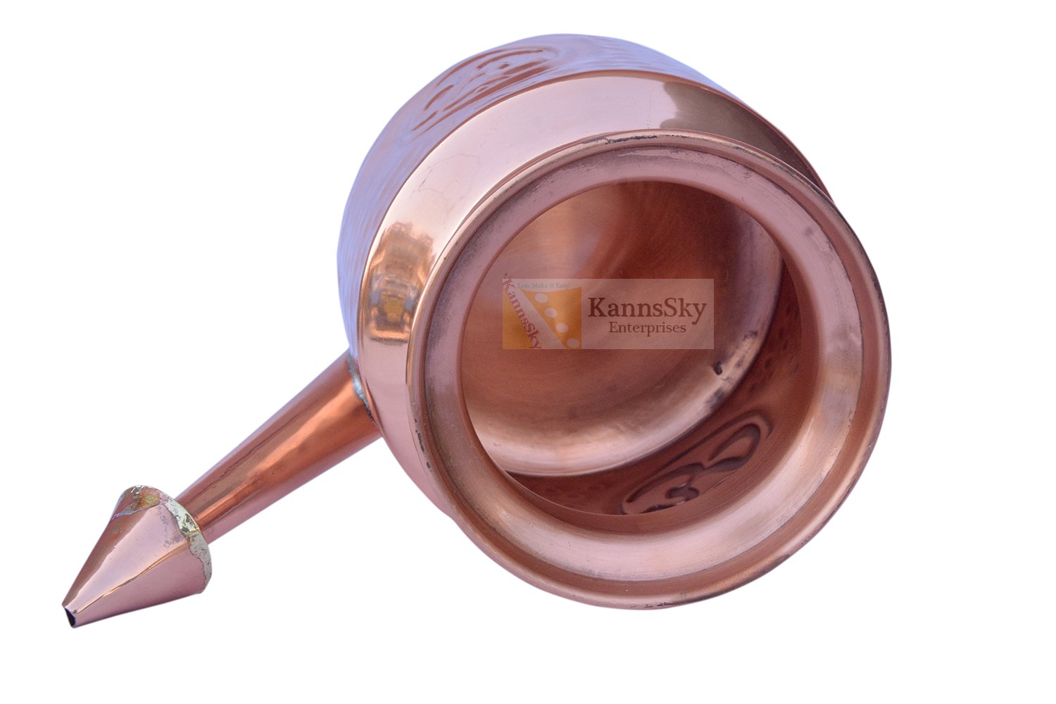 Kannssky Copper Jala Neti Pot for Nasal Wash - Swadesiicart