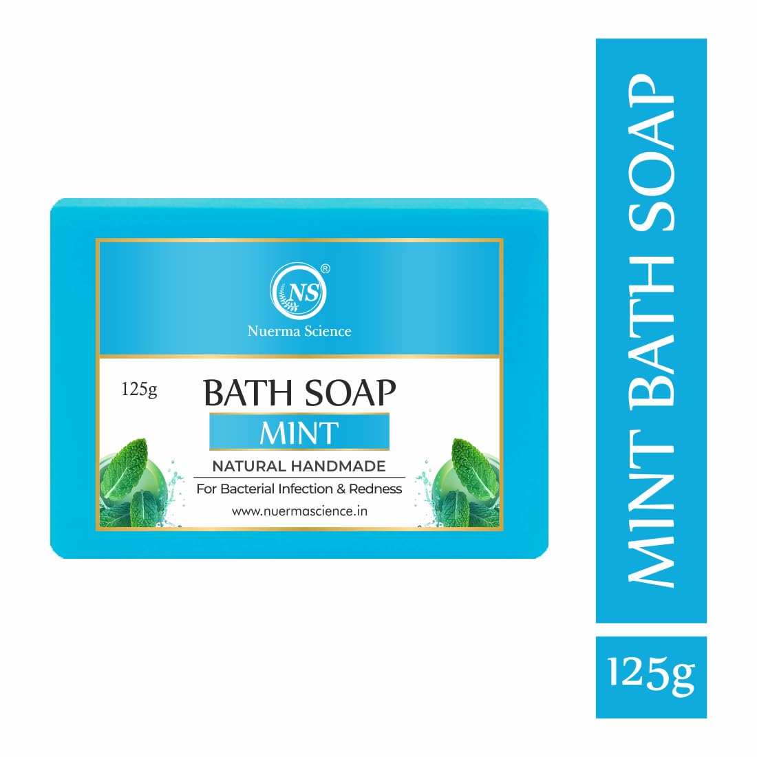 Nuerma Science Mint Bath Soap | For Bacterial Infection & Redness | Swadesiicart