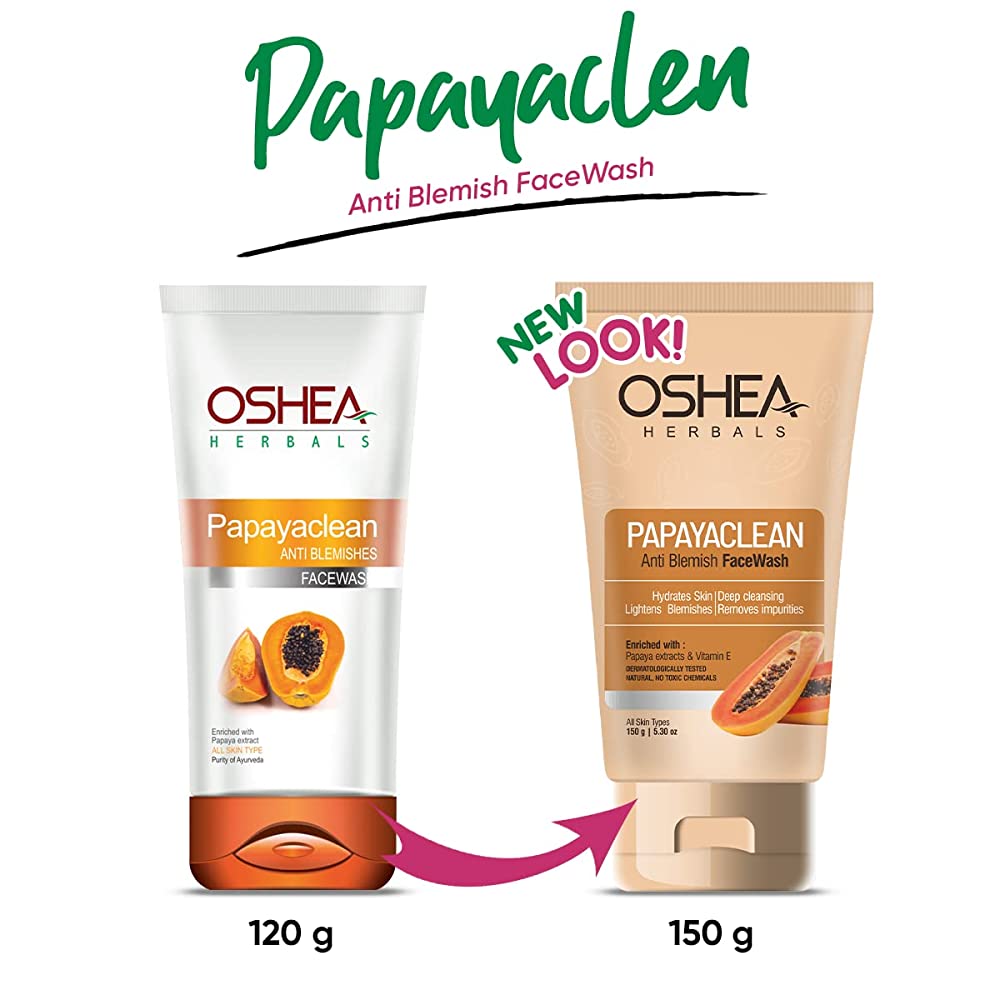 Oshea Herbals Papayaclean Anti Blemish Face Wash - Swadesiicart