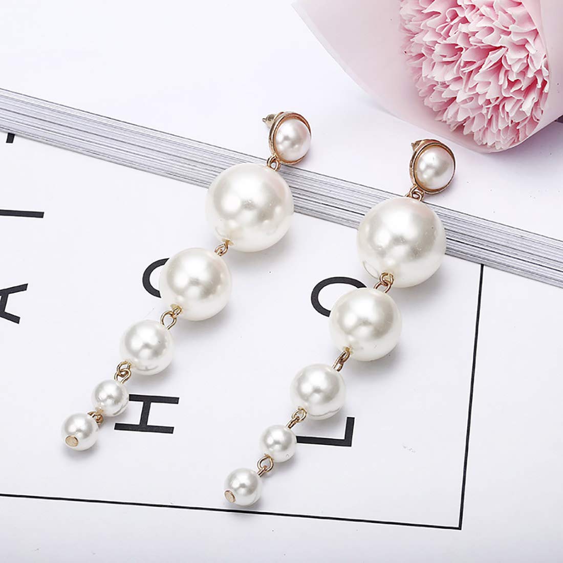 Gold-Polished Alloy Pearl Droplets Earrings - The Pari - Swadesiicart