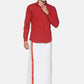 Sethukrishna Men White Solid Cotton Readymade Dhoti | Swadesiicart
