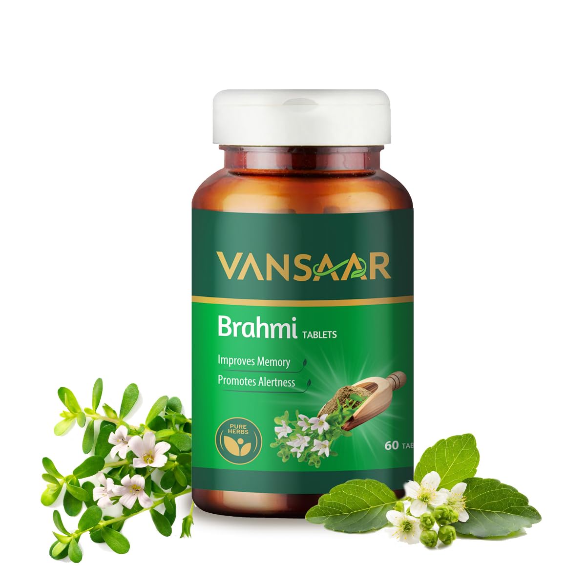 Baidyanath Vansaar Brahmi Tablets | Ayurvedic Brain Tonic for Memory, Focus & Cognitive Health