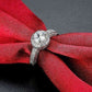 Crystal Royal Queen Sterling Silver Plated Ring | Swadesiicart