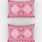 Urban Magic Pink Printed Cotton 104 TC King Bedsheet with 2 Pillow Covers - Swadesiicart