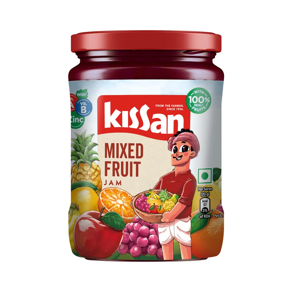Kissan Mixed Fruit Jam With Fruit Ingredients - Swadesiicart