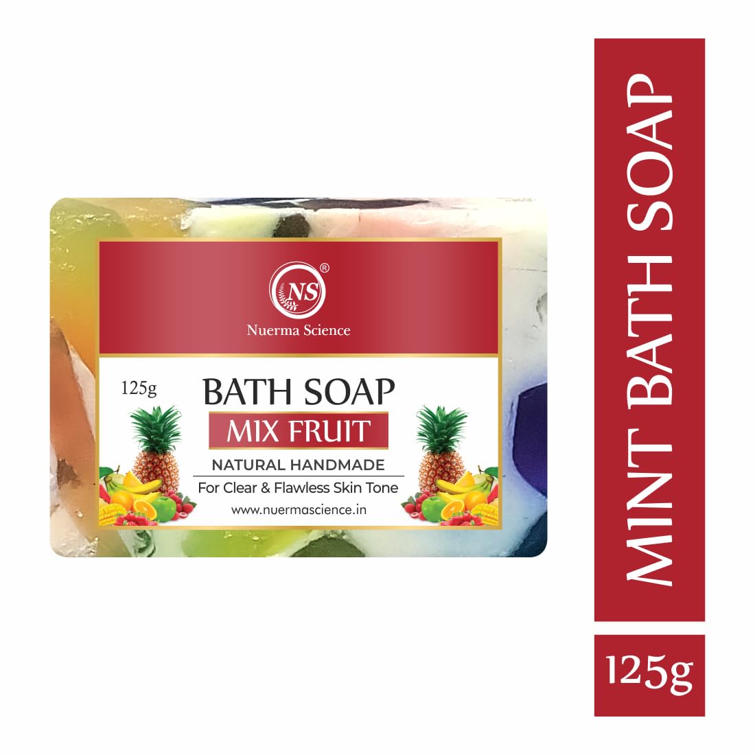 Nuerma Science Mix Fruit Bath Soap | Revitalizes & Nourishes Skin | Swadesiicart