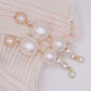 Gold-Polished Alloy Pearl Droplets Earrings - The Pari - Swadesiicart