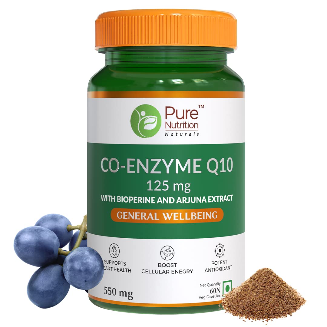 Pure Nutrition Bio Coenzyme Q10 125 mg Veg Capsules | Swadesiicart