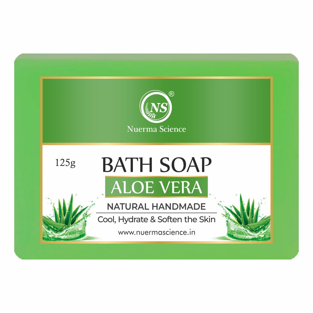 Nuerma Science Aloe Vera Bath Soap | Hydrates & Rejuvenates Skin | Swadesiicart