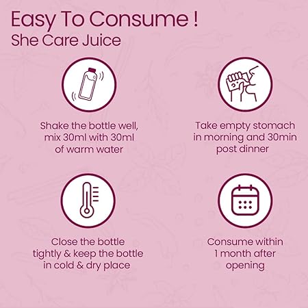 KRISHNA'S HERBAL & AYURVEDA She Care Juice - 1000 ml Each - Super Saver Pack, Herbal Supplement for Hormonal Balance, PCOS, PCOD, Period Pain Relief, Hair and Skin Health | Women Wellness Juice