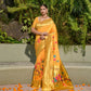 Jyoti Fashion Women's Yellow Paithani Silk Zari Woven Saree with Blouse | Swadesiicart