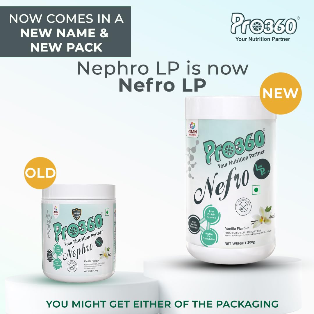 Pro360 Nefro LP (fka Nephro LP) Non-Dialysis Care Protein Powder | Swadesiicart