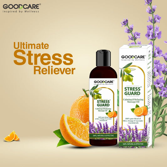 Goodcare Stress Guard Massage Oil | Swadesiicart